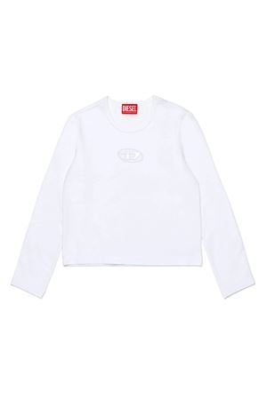 white cotton tshirt DIESEL KIDS | J020380AFAAK100